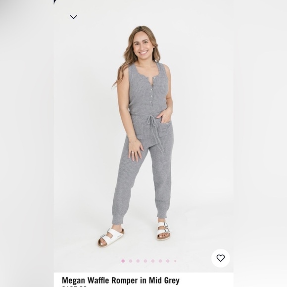 NWT Smash and Tess Megan Waffle Romper Size XL - Picture 1 of 5